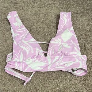 Decree Women's Pink Floral Swim Top
